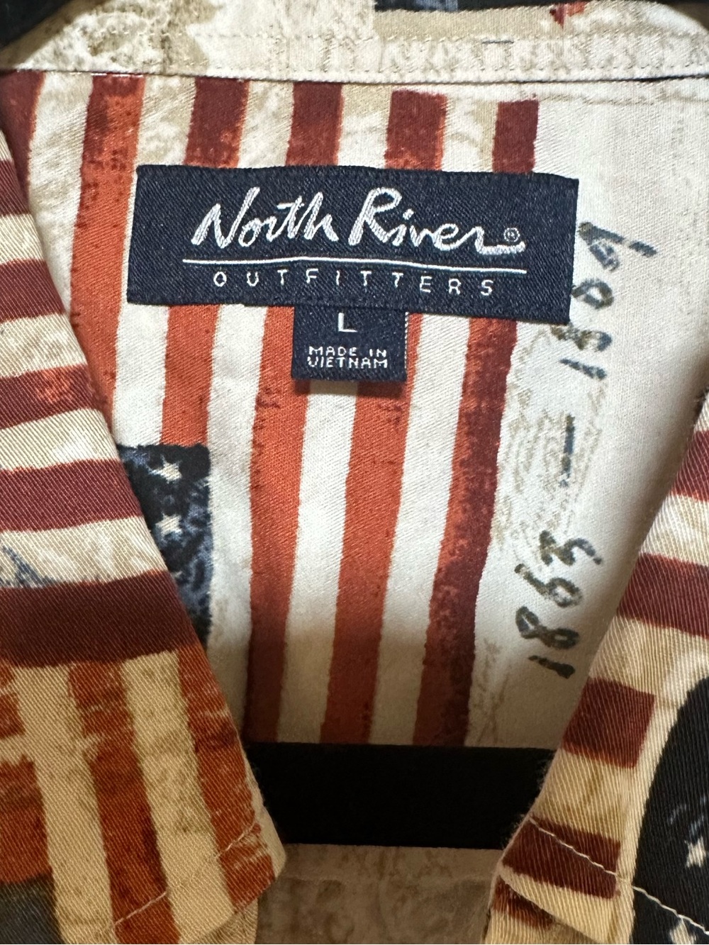 Nautica Heritage Americana Short-Sleeve Button-Down Shirt - Red/Blue/White - Picture 3 of 6